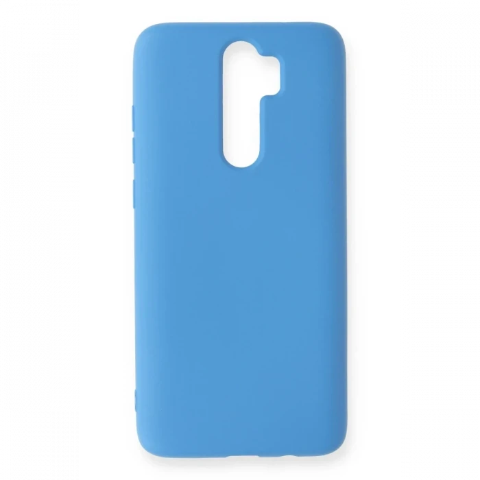 Newface Xiaomi Redmi Note 8 Pro Kılıf Nano içi Kadife Silikon - Mavi