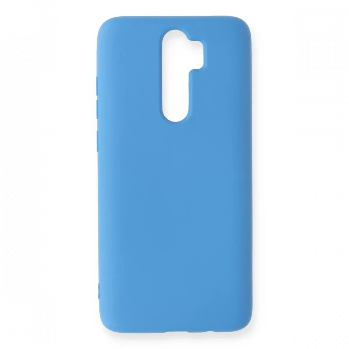 Newface Xiaomi Redmi Note 8 Pro Kılıf Nano içi Kadife Silikon - Mavi