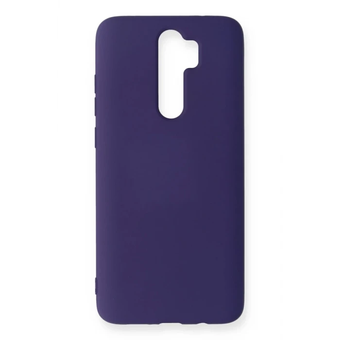 Newface Xiaomi Redmi Note 8 Pro Kılıf Nano içi Kadife Silikon - Mor