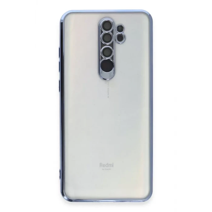 Newface Xiaomi Redmi Note 8 Pro Kılıf Razer Lensli Silikon - Açık Mavi