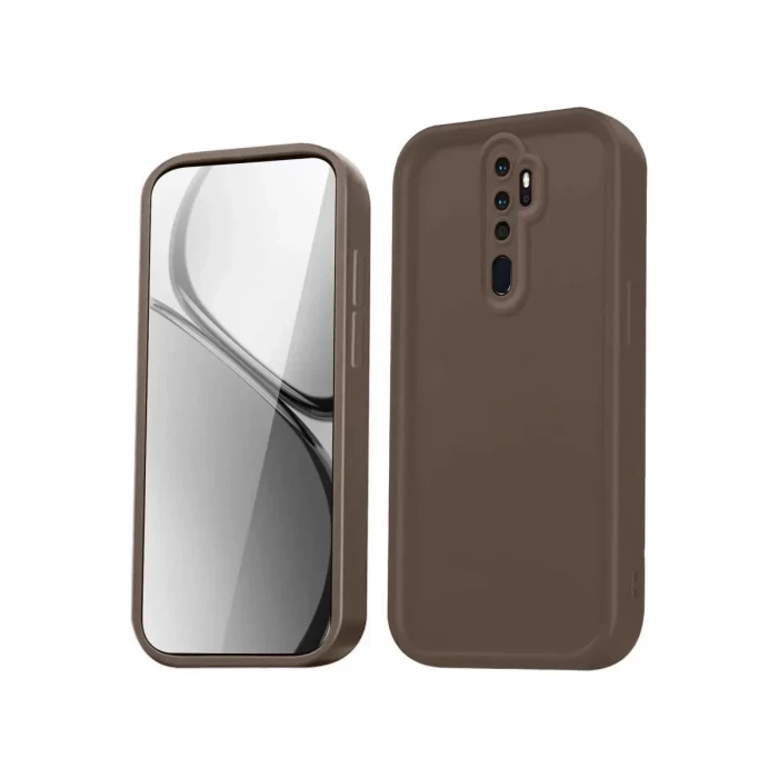 Newface Xiaomi Redmi Note 8 Pro Kılıf Viera Silikon - Kahverengi