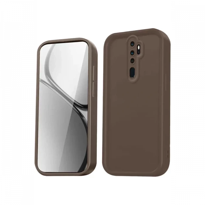 Newface Xiaomi Redmi Note 8 Pro Kılıf Viera Silikon - Kahverengi