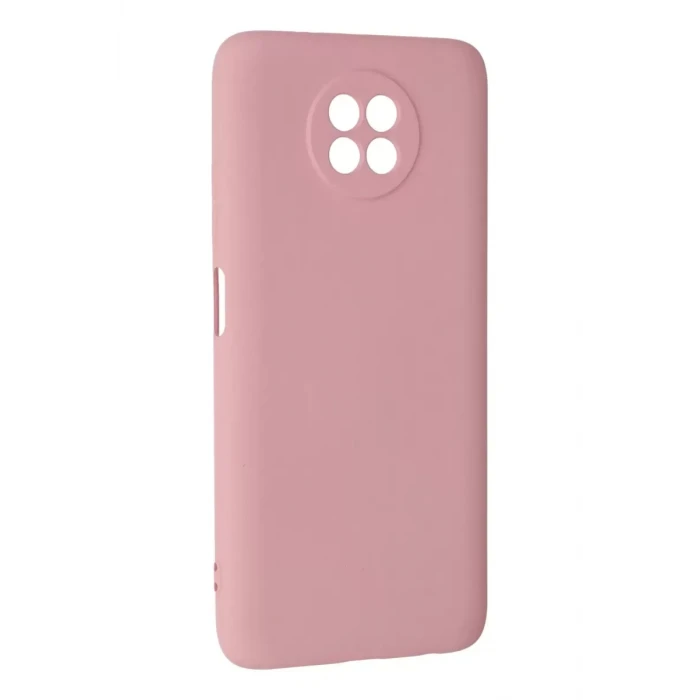 Newface Xiaomi Redmi Note 9 5G Kılıf Nano içi Kadife Silikon - Pembe