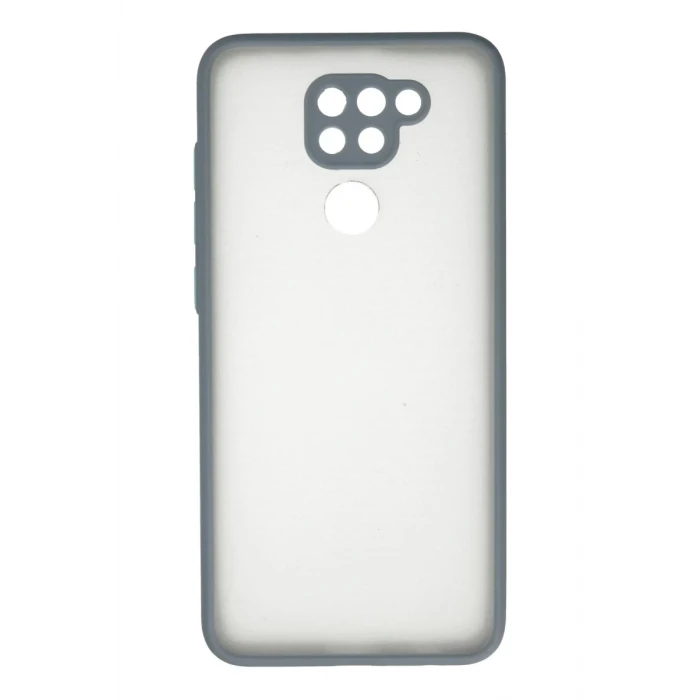 Newface Xiaomi Redmi Note 9 Kılıf Montreal Silikon Kapak - Gri