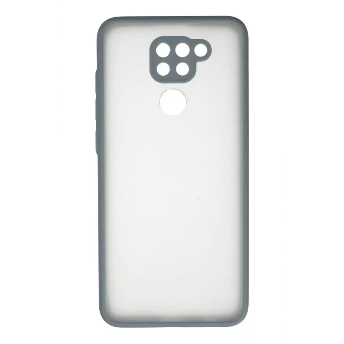 Newface Xiaomi Redmi Note 9 Kılıf Montreal Silikon Kapak - Gri