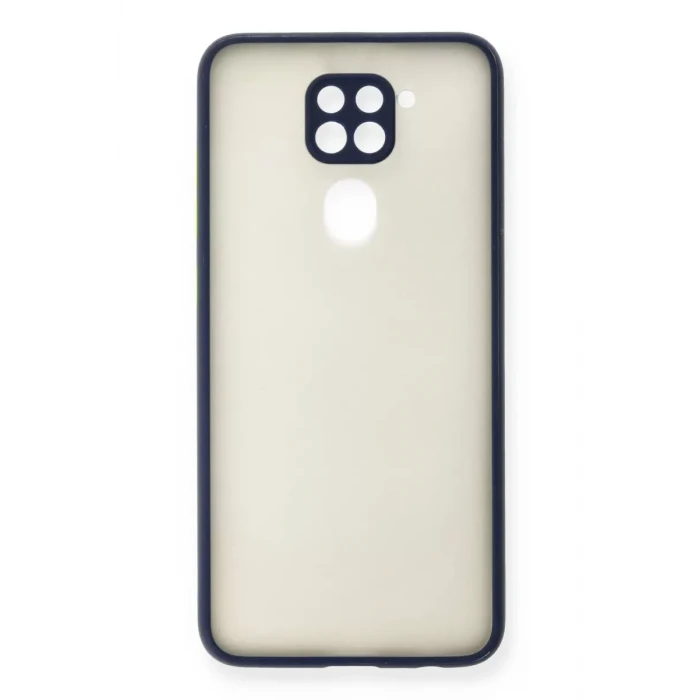 Newface Xiaomi Redmi Note 9 Kılıf Montreal Silikon Kapak - Lacivert