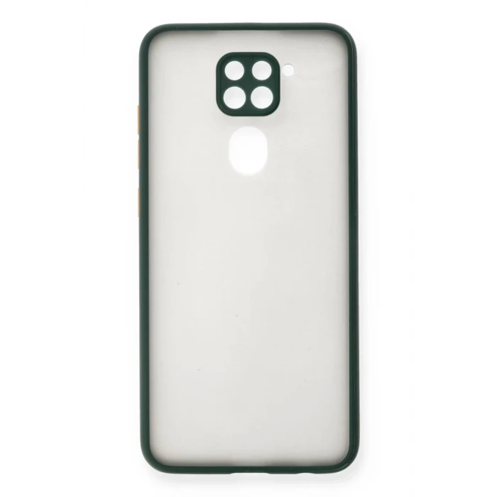 Newface Xiaomi Redmi Note 9 Kılıf Montreal Silikon Kapak - Yeşil
