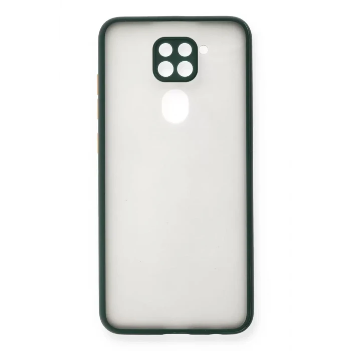 Newface Xiaomi Redmi Note 9 Kılıf Montreal Silikon Kapak - Yeşil
