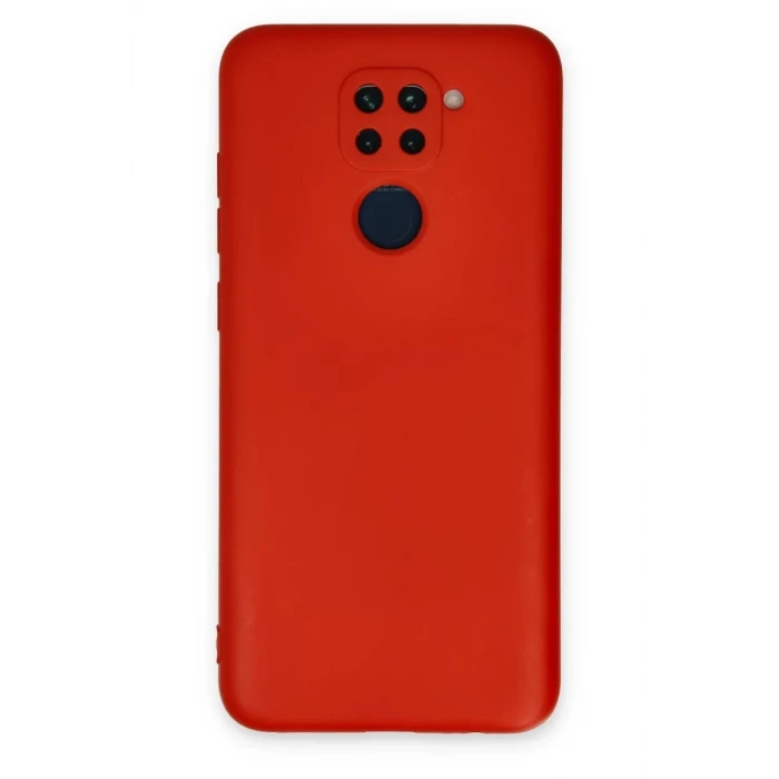 Newface Xiaomi Redmi Note 9 Kılıf Nano içi Kadife Silikon - Kırmızı