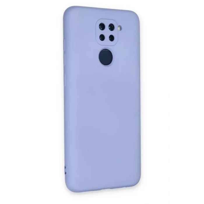 Newface Xiaomi Redmi Note 9 Kılıf Nano içi Kadife Silikon - Lila