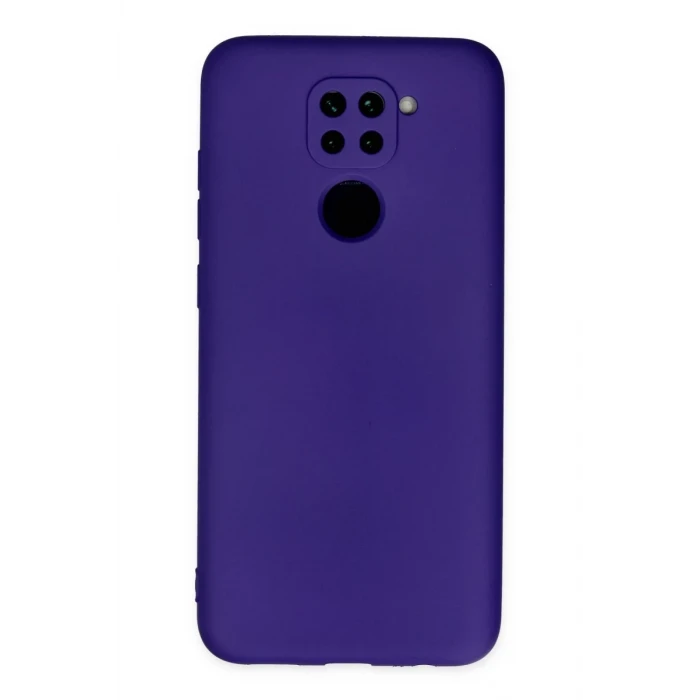 Newface Xiaomi Redmi Note 9 Kılıf Nano içi Kadife Silikon - Mor