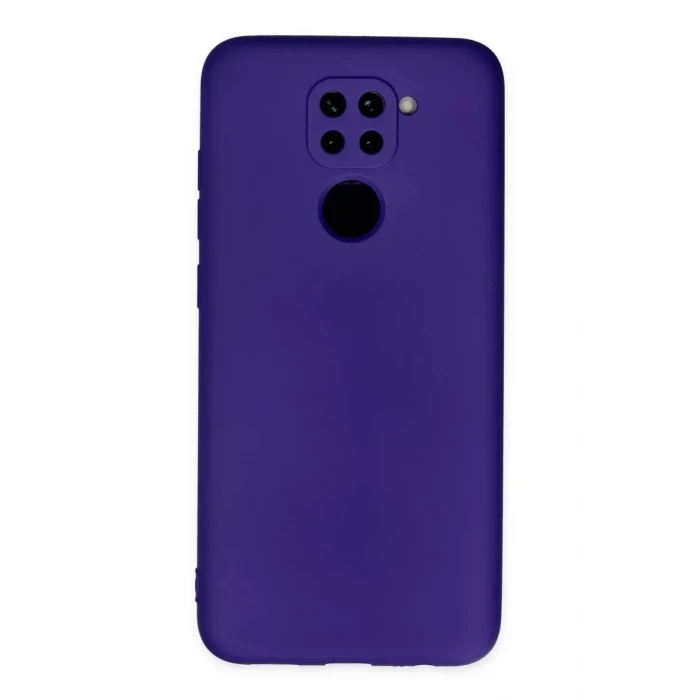 Newface Xiaomi Redmi Note 9 Kılıf Nano içi Kadife Silikon - Mor