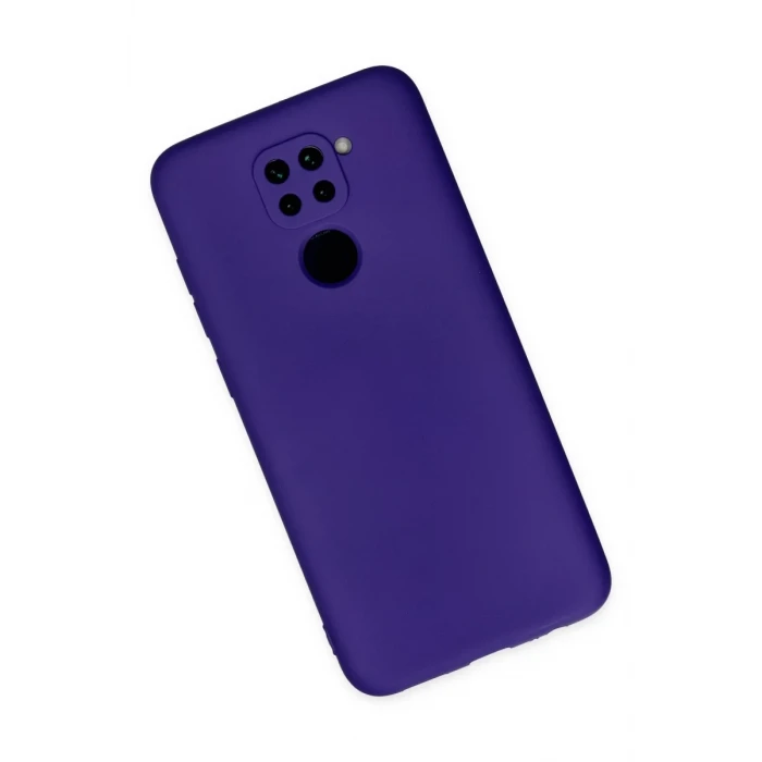 Newface Xiaomi Redmi Note 9 Kılıf Nano içi Kadife Silikon - Mor