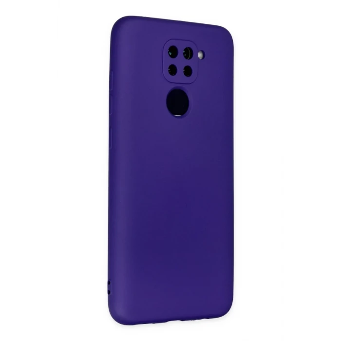 Newface Xiaomi Redmi Note 9 Kılıf Nano içi Kadife Silikon - Mor