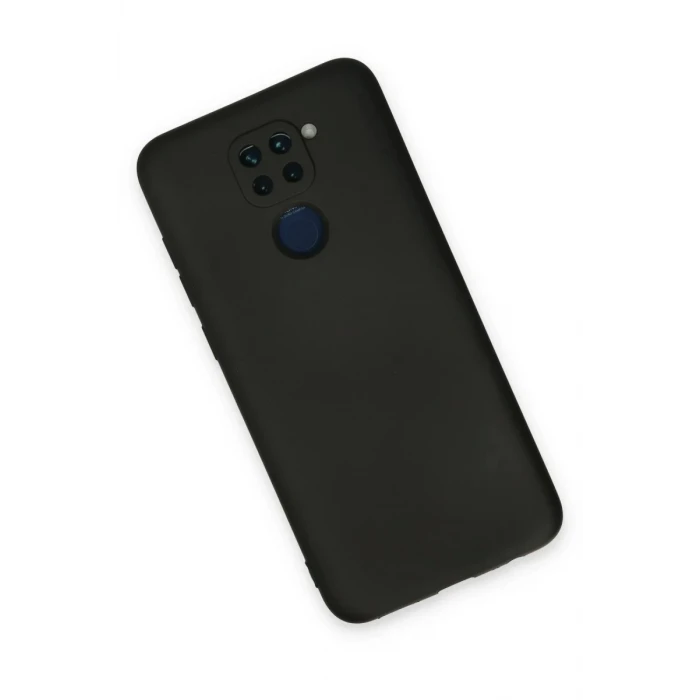 Newface Xiaomi Redmi Note 9 Kılıf Nano içi Kadife Silikon - Siyah