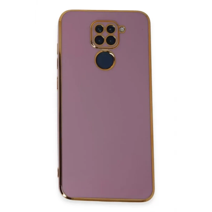 Newface Xiaomi Redmi Note 9 Kılıf Volet Silikon - Mor