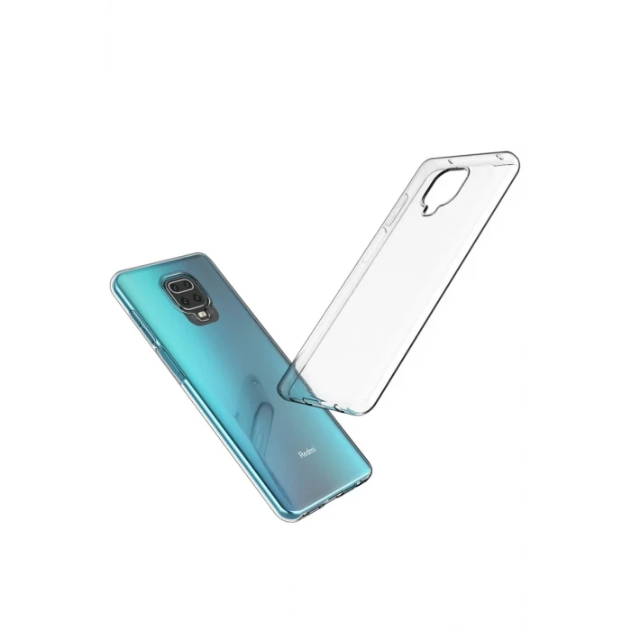Newface Xiaomi Redmi Note 9 Pro Kılıf Lüx Şeffaf Silikon - Şeffaf