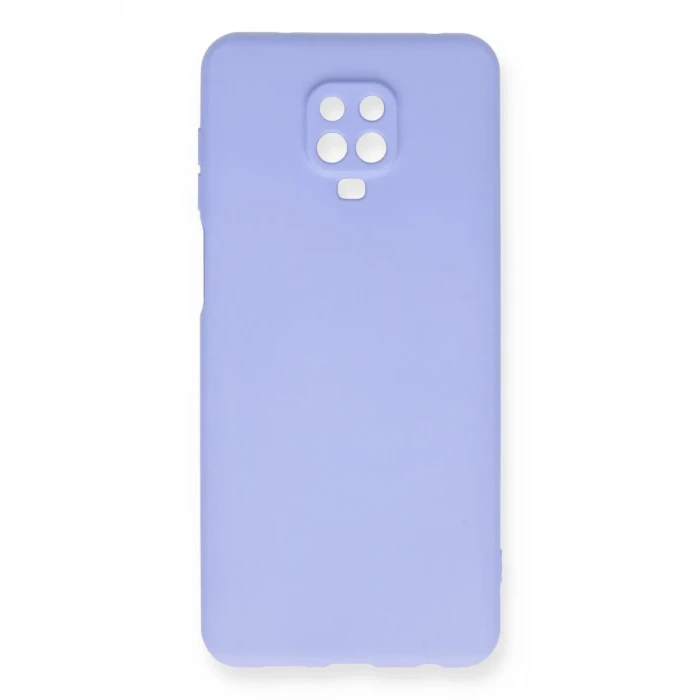 Newface Xiaomi Redmi Note 9 Pro Kılıf Nano içi Kadife Silikon - Lila