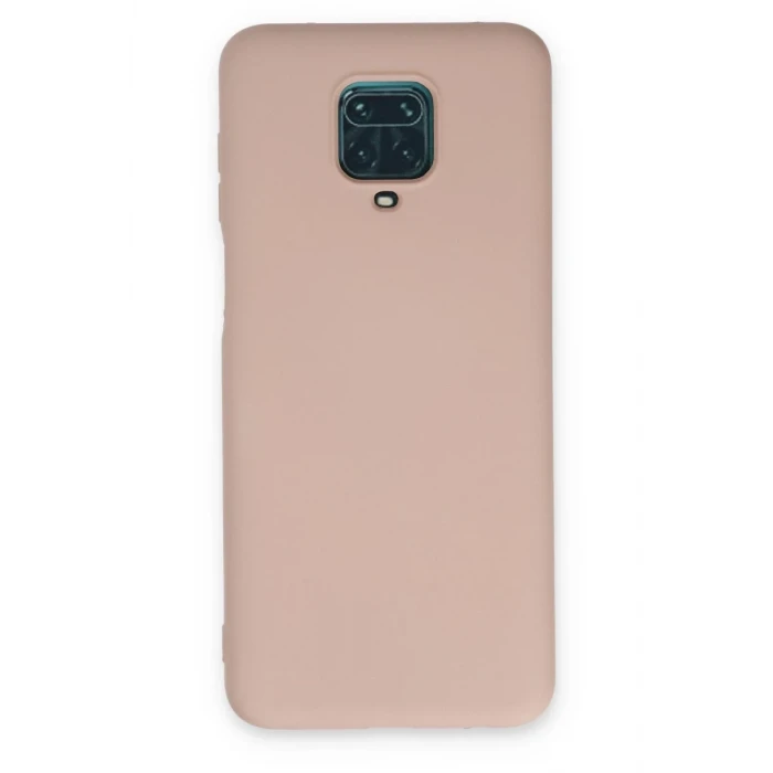 Newface Xiaomi Redmi Note 9 Pro Kılıf Nano içi Kadife Silikon - Pudra
