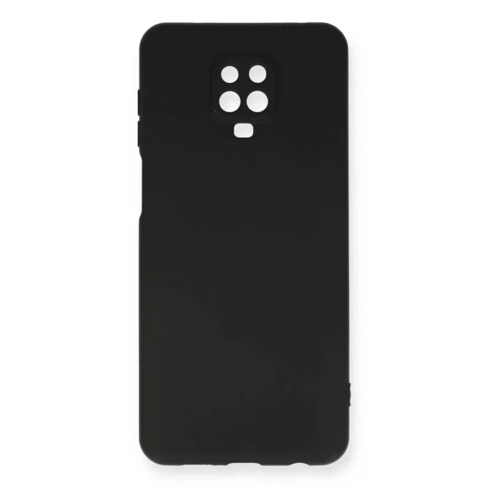 Newface Xiaomi Redmi Note 9 Pro Kılıf Nano içi Kadife Silikon - Siyah