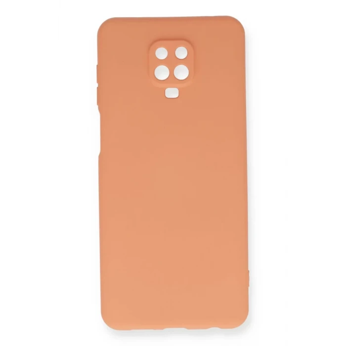 Newface Xiaomi Redmi Note 9 Pro Kılıf Nano içi Kadife Silikon - Turuncu