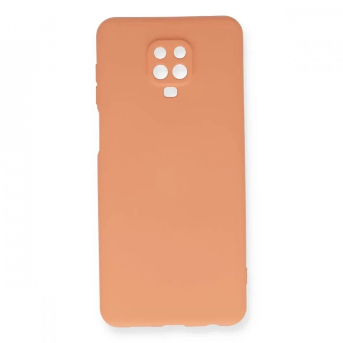 Newface Xiaomi Redmi Note 9 Pro Kılıf Nano içi Kadife Silikon - Turuncu