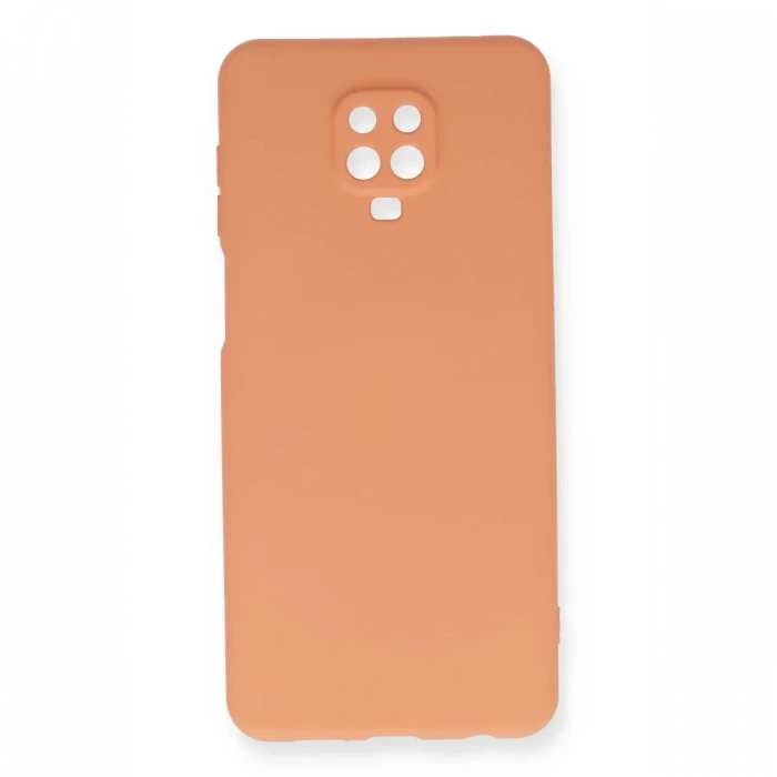 Newface Xiaomi Redmi Note 9 Pro Kılıf Nano içi Kadife Silikon - Turuncu