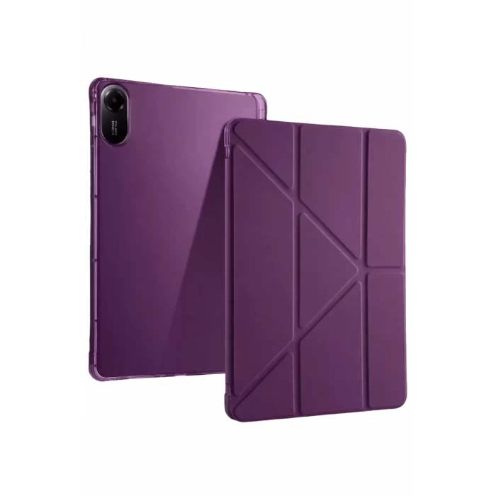 Newface Xiaomi Redmi Pad 2 Kalemlikli Mars Tablet Kılıfı - Mürdüm