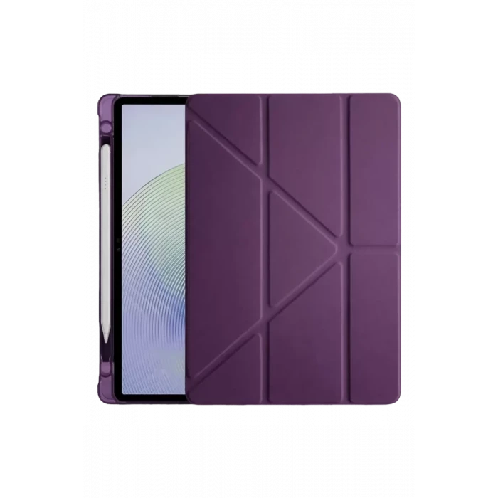 Newface Xiaomi Redmi Pad 2 Kalemlikli Mars Tablet Kılıfı - Mürdüm