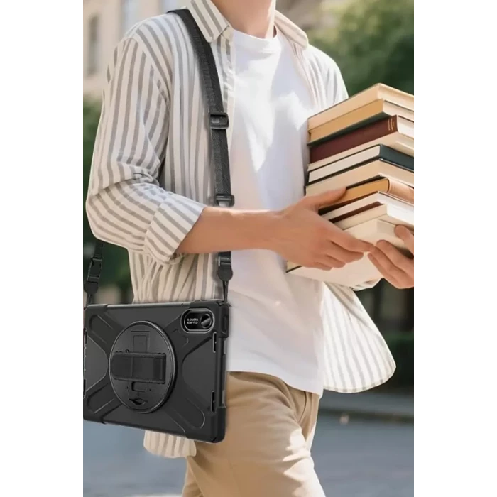 Newface Xiaomi Redmi Pad 2 Kılıf Amazing Tablet Kapak - Siyah