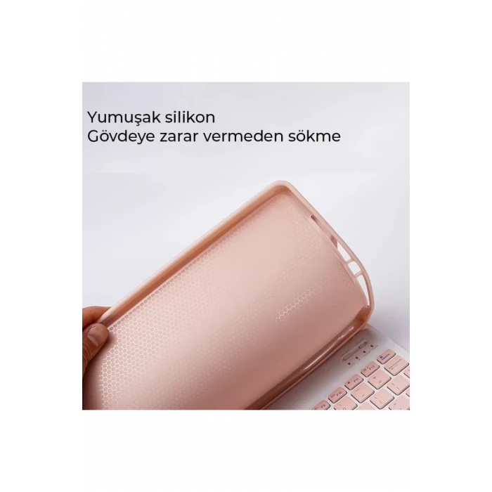 Newface Xiaomi Redmi Pad SE Kılıf KC01 Smart Klavyeli Tablet Kılıfı - Lila