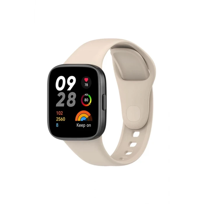 Newface Xiaomi Redmi Watch 3 Klasik Kordon - Bej