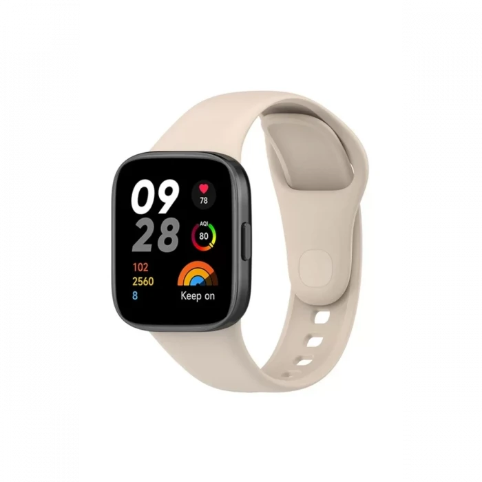 Newface Xiaomi Redmi Watch 3 Klasik Kordon - Bej