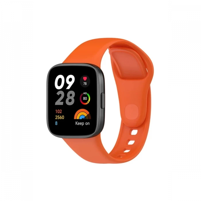 Newface Xiaomi Redmi Watch 3 Klasik Kordon - Turuncu