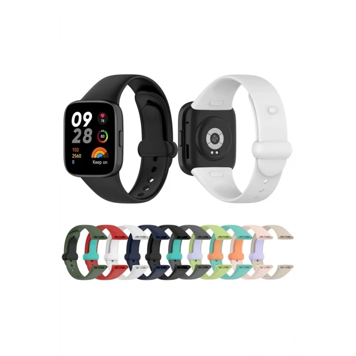 Newface Xiaomi Redmi Watch 3 Origin Silikon Kordon - Siyah