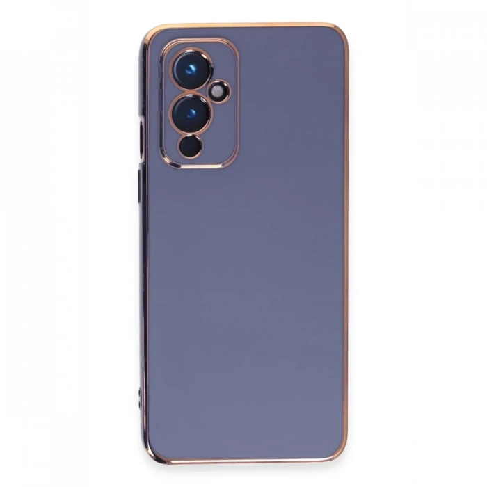One Plus 9 Kılıf Volet Silikon - Mavi