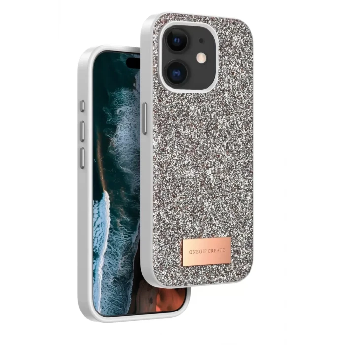 Onegif Apple iPhone 11 Bright Simli Kapak - Gold
