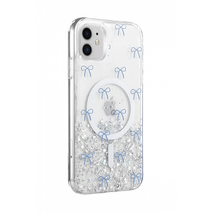 Onegif Apple iPhone 11 Misk Simli Magsafe Kapak - Desen 3