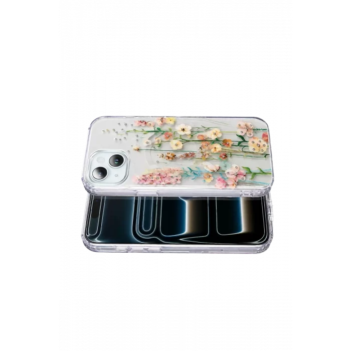 Onegif Apple iPhone 14 Desina Magsafe Kapak - Desen 1