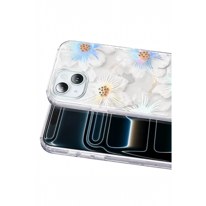Onegif Apple iPhone 14 Desina Magsafe Kapak - Desen 2