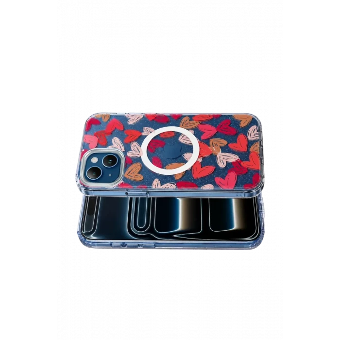 Onegif Apple iPhone 14 Desina Magsafe Kapak - Desen 6