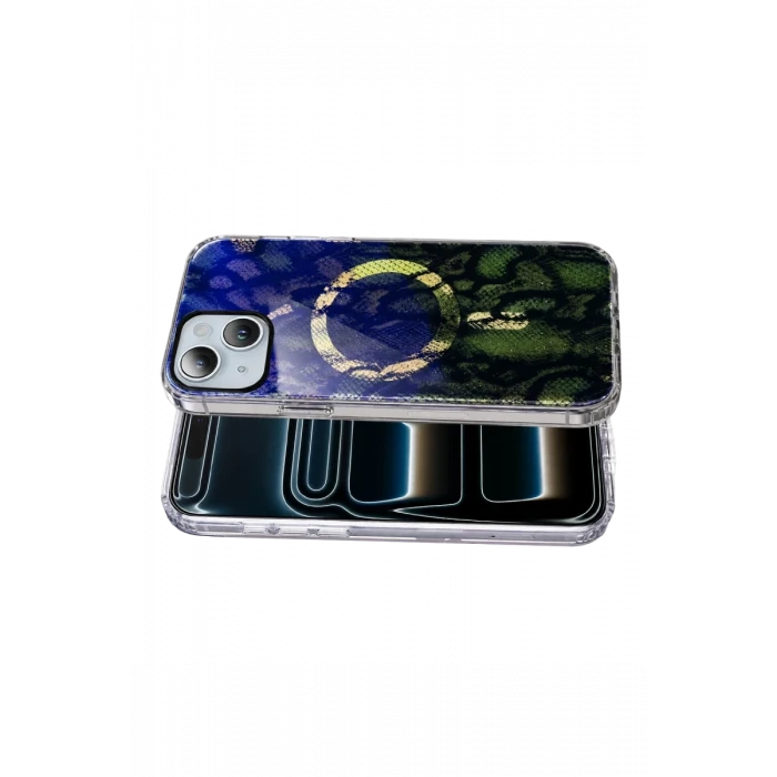 Onegif Apple iPhone 14 Desina Magsafe Kapak - Desen 7