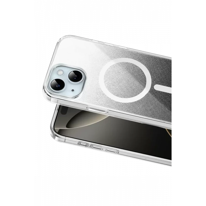 Onegif Apple iPhone 15 Sora Simli Magsafe Kapak - Siyah