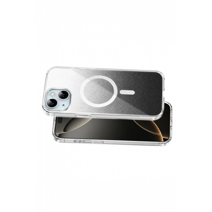 Onegif Apple iPhone 15 Sora Simli Magsafe Kapak - Siyah