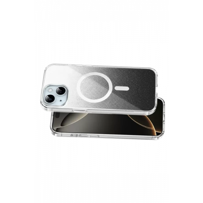 Onegif Apple iPhone 15 Sora Simli Magsafe Kapak - Siyah