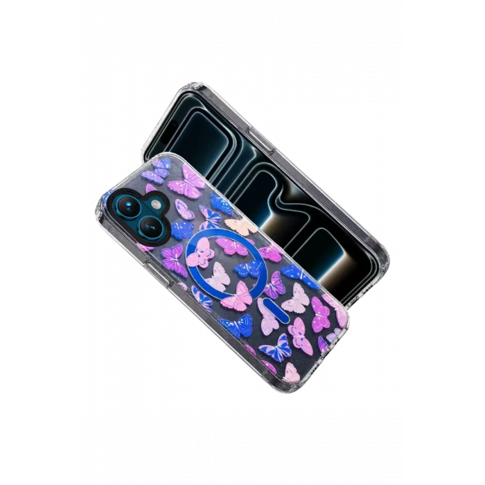 Onegif Apple iPhone 16 Desina Magsafe Kapak - Desen 5