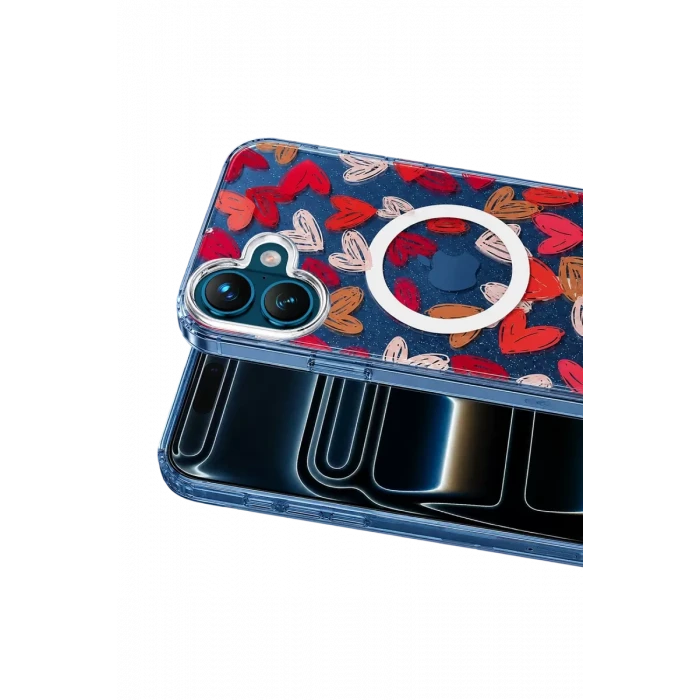 Onegif Apple iPhone 16 Desina Magsafe Kapak - Desen 6