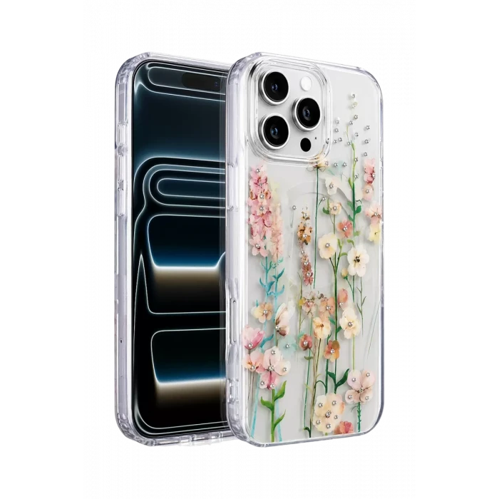 Onegif Apple iPhone 16 Pro Max Desina Magsafe Kapak - Desen 1