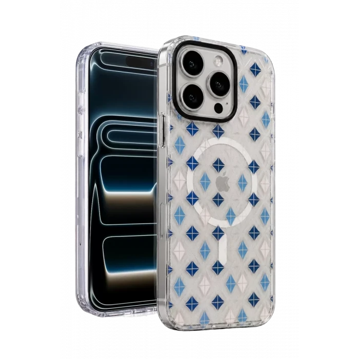 Onegif Apple iPhone 16 Pro Max Desina Magsafe Kapak - Desen 4