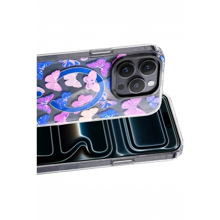 Onegif Apple iPhone 16 Pro Max Desina Magsafe Kapak - Desen 5
